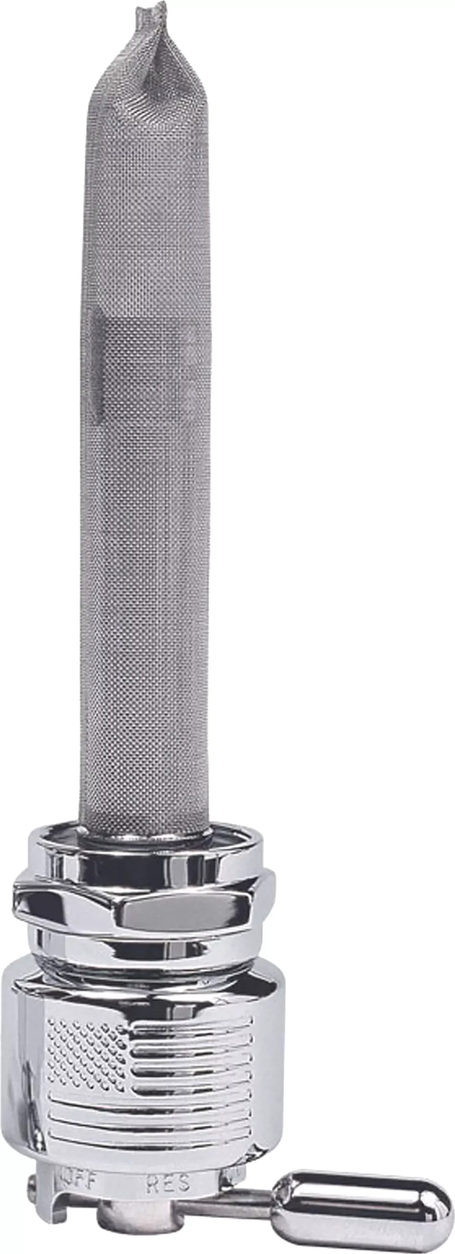 PINGEL ENT Power Flo Petcock Chrome with Reserve and American Flag - Part 6311-CRL