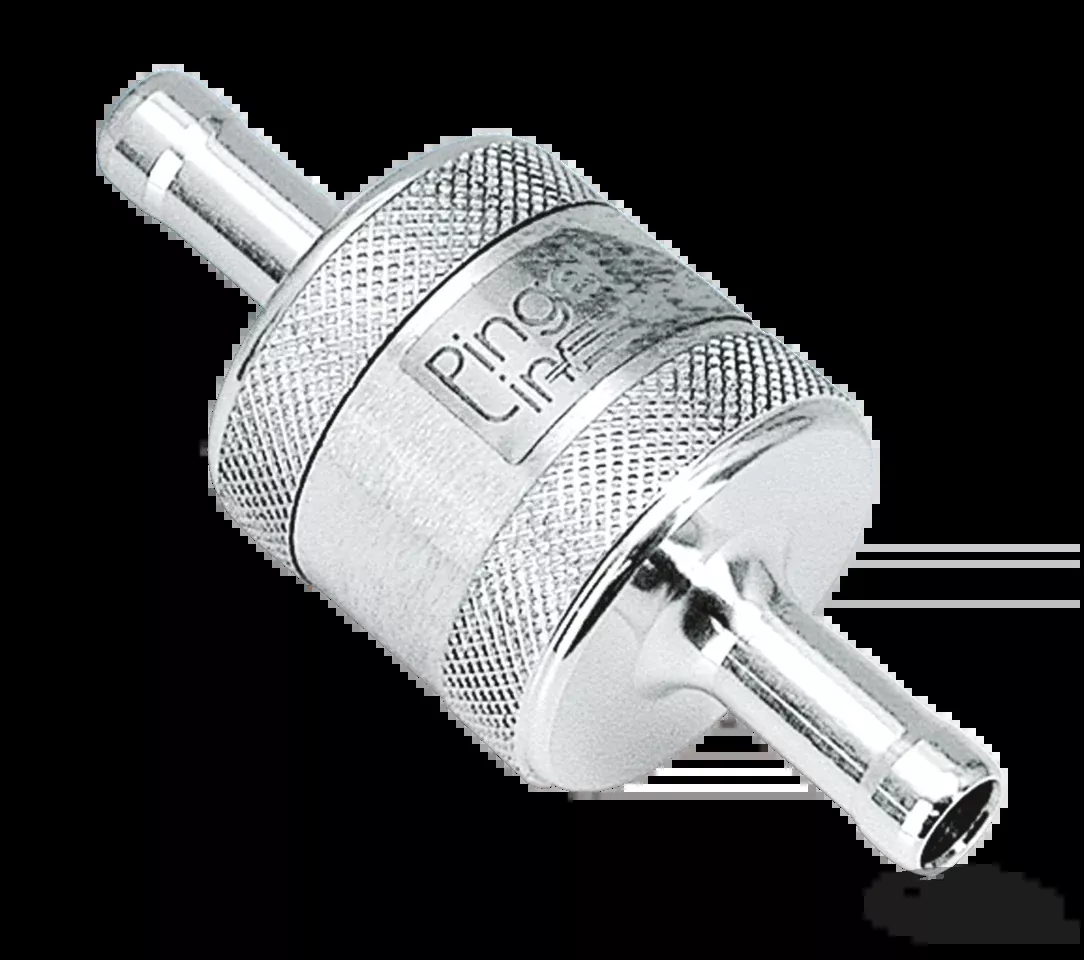 PINGEL IN-LINE fuel filter polished For Harley-Davidson