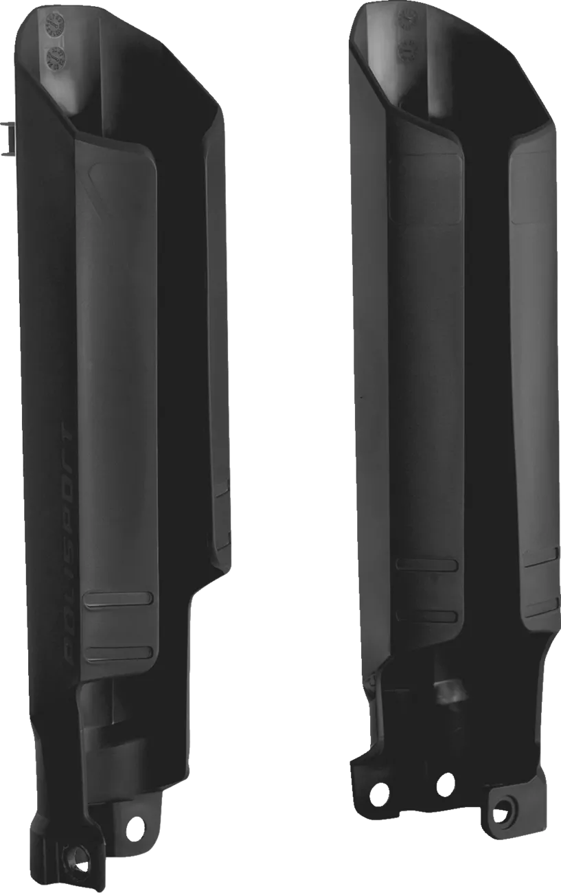 POLISPORT Fork Guard Cover - Black (Part Number: 8399400003) for Motorcycle Fork Protection