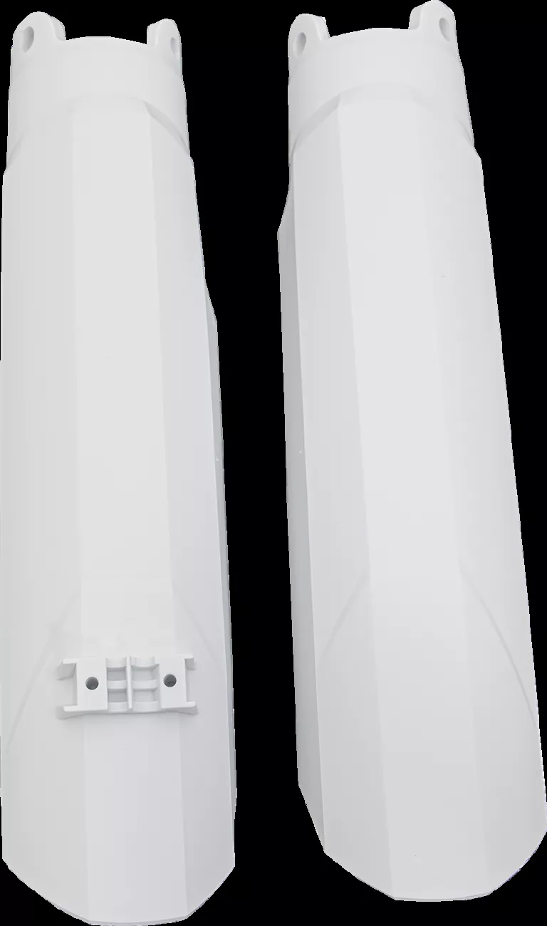 POLISPORT Fork Guard Cover - White (Part #8399200002) for Motorcycle Fork Protection