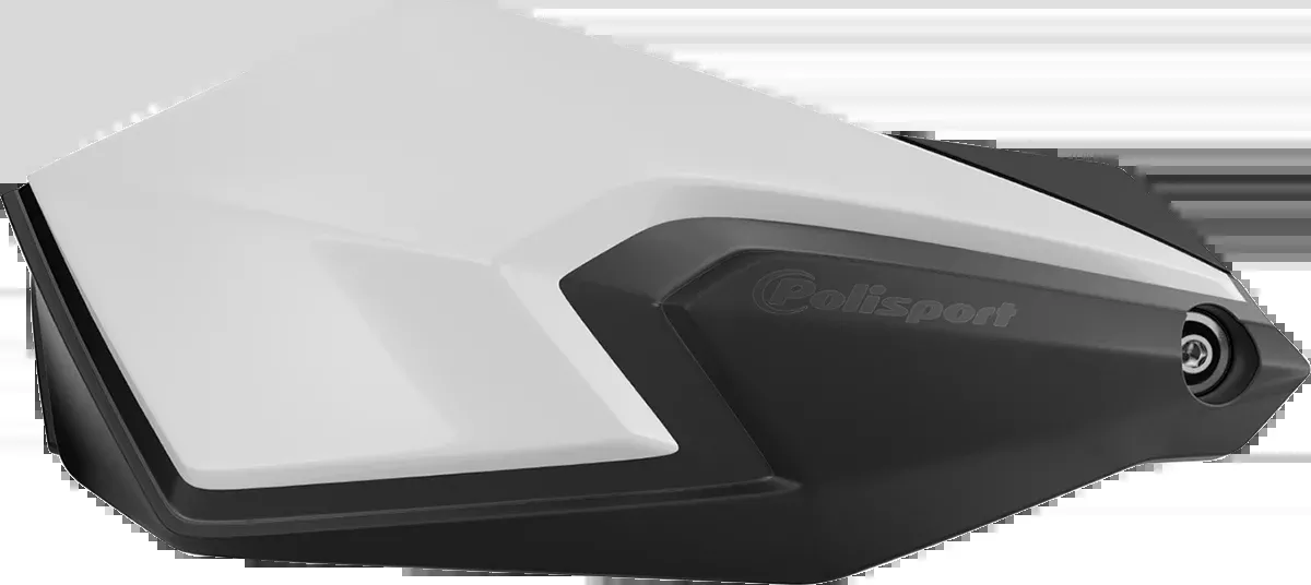 POLISPORT S-Dual Handguards - White/Black, Part Number 8308900001