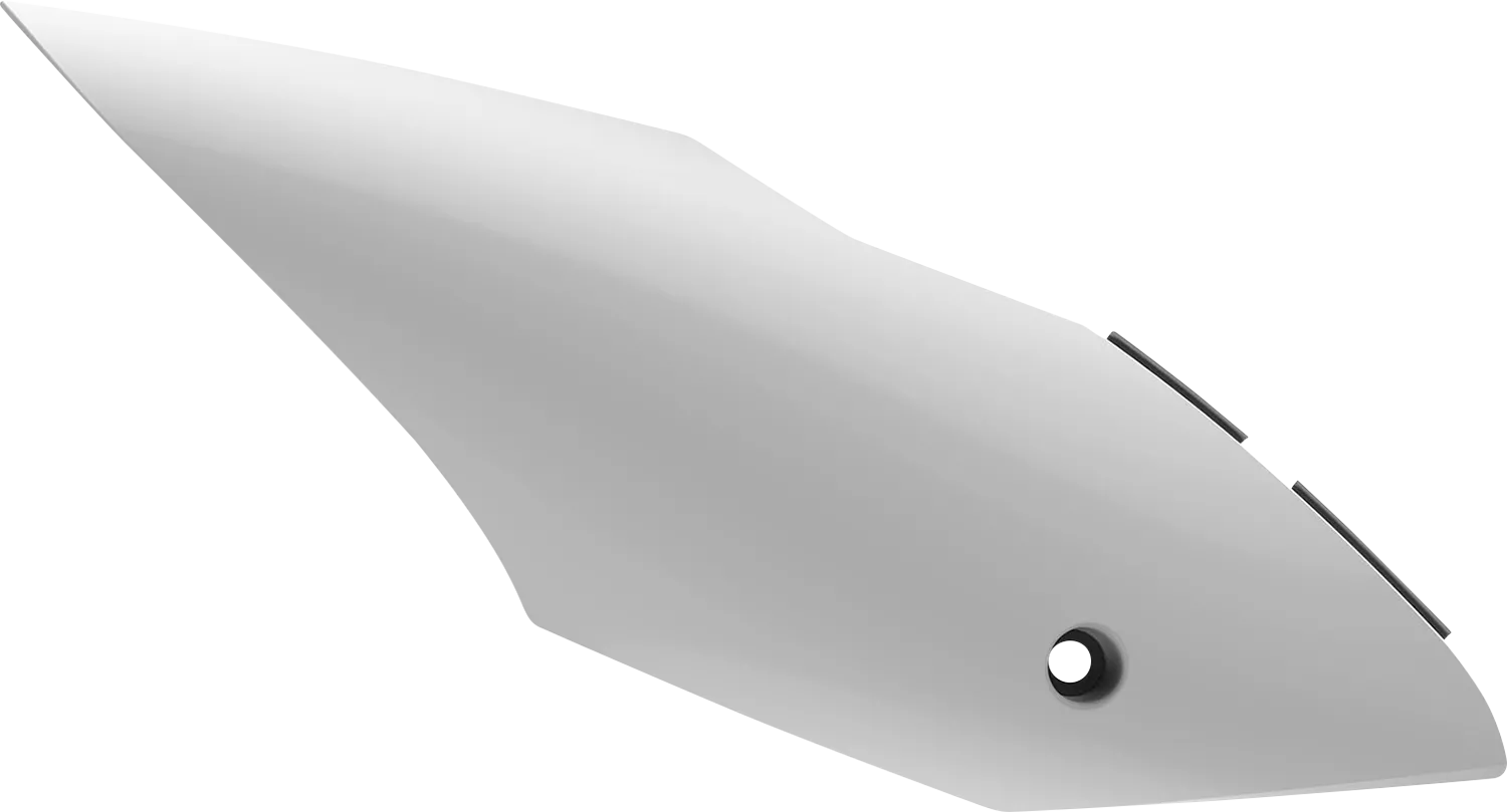 POLISPORT Side Panels - White for CR125R 2018 Restyle | Part Number 8420300001