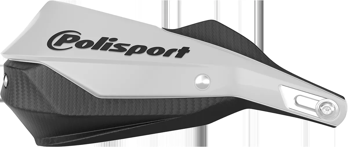 POLISPORT Trail Blazer Handguards - White/Black, Part No. 8308800001