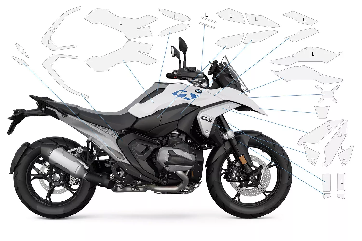 PremiumShield - Complete Paint Protection Set for R 1300 GS