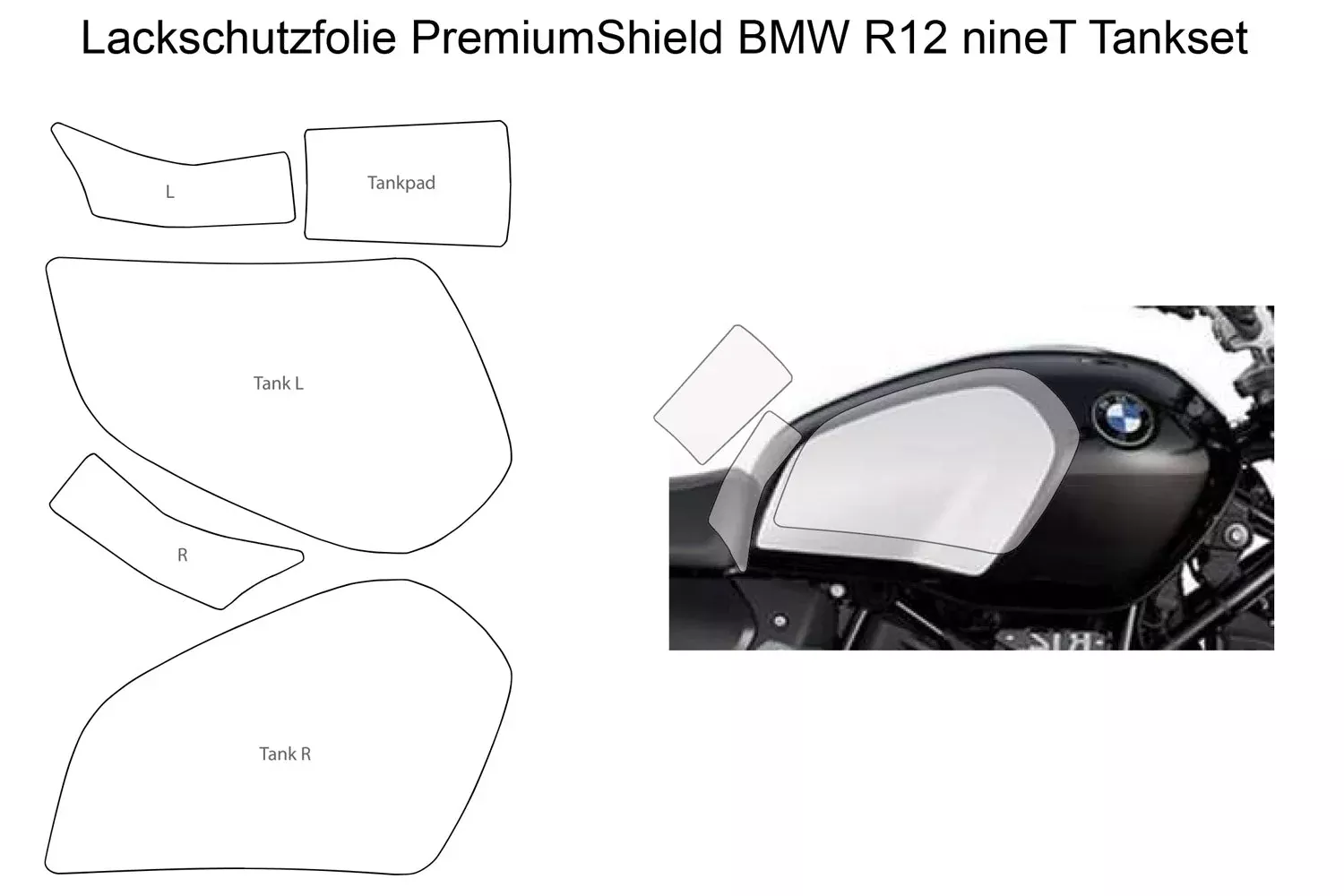 PremiumShield - Tank Protection for BMW R12 nineT
