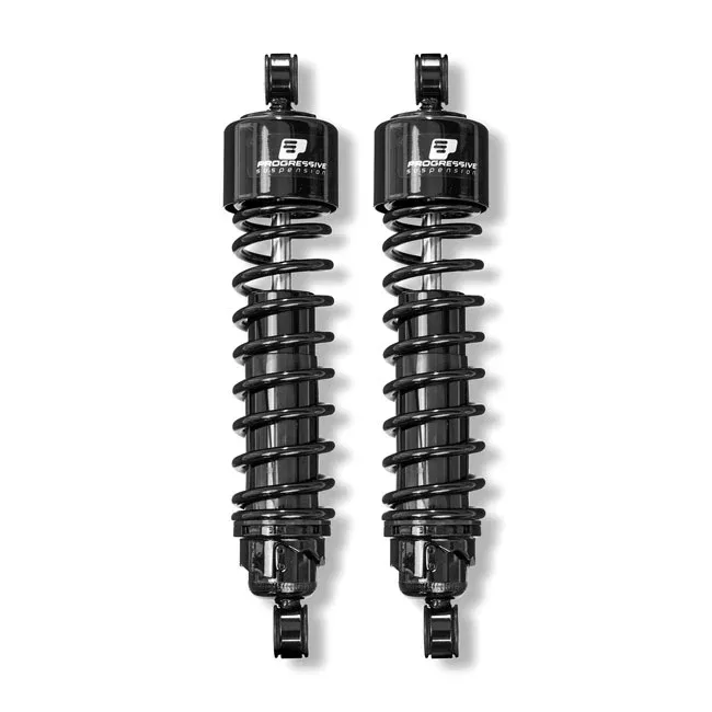 Progressive Suspension, 412 Series 13" Black Shocks For Honda