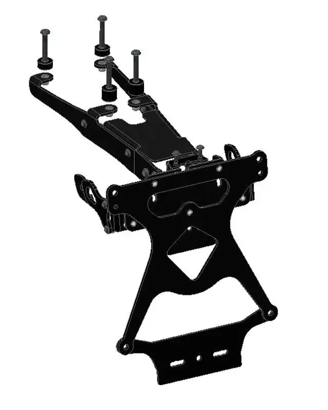 PRT02 – 899/1199/959/1299 ADJUSTABLE LICENSE PLATE HOLDER
