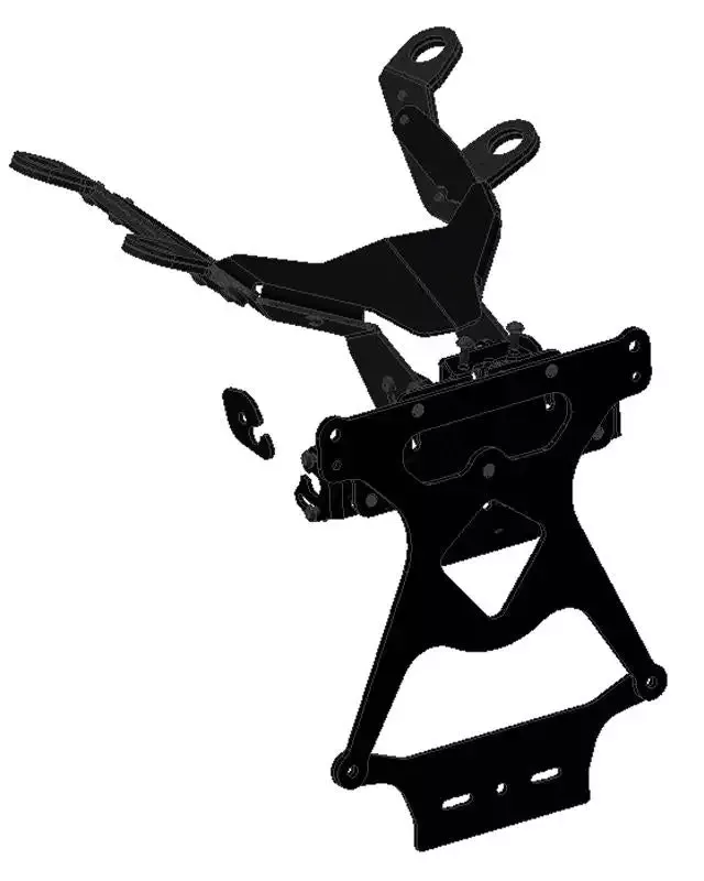 PRT07 – M821 ADJUSTABLE LICENSE PLATE HOLDER SHORT