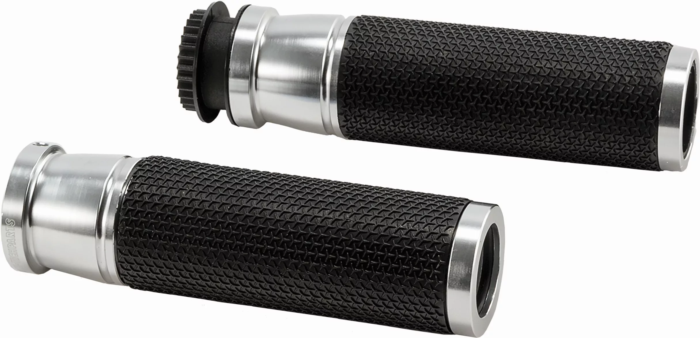 PUIG 6326P Hi Tech Accent Silver Motorcycle Hand Grips for 7/8" Bars