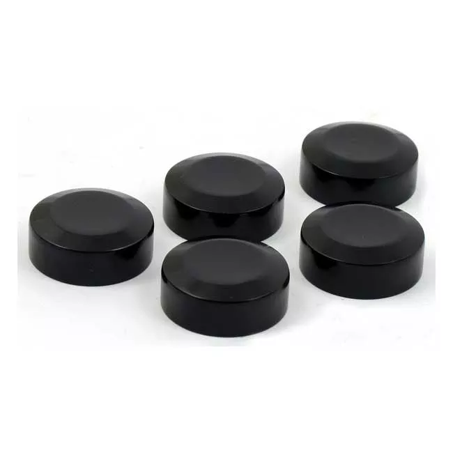 Rear Pulley Bolt Cover Kit. Black for Harley-Davidson