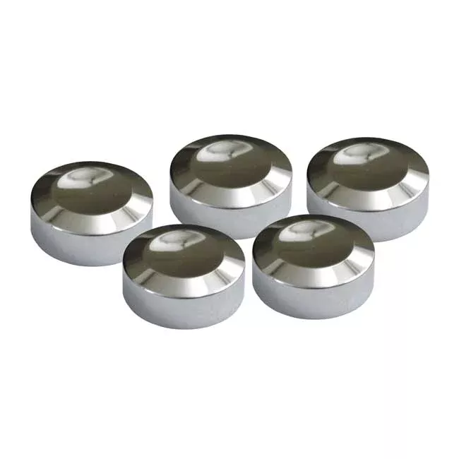 Rear Pulley Bolt Cover Kit. Chrome for Harley-Davidson