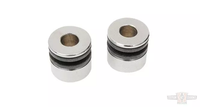 Replacement Bushings For Detachable Docking Hard Ware, .135" Slot, .640" Diameter, 3/8" Hole For Harley-Davidson