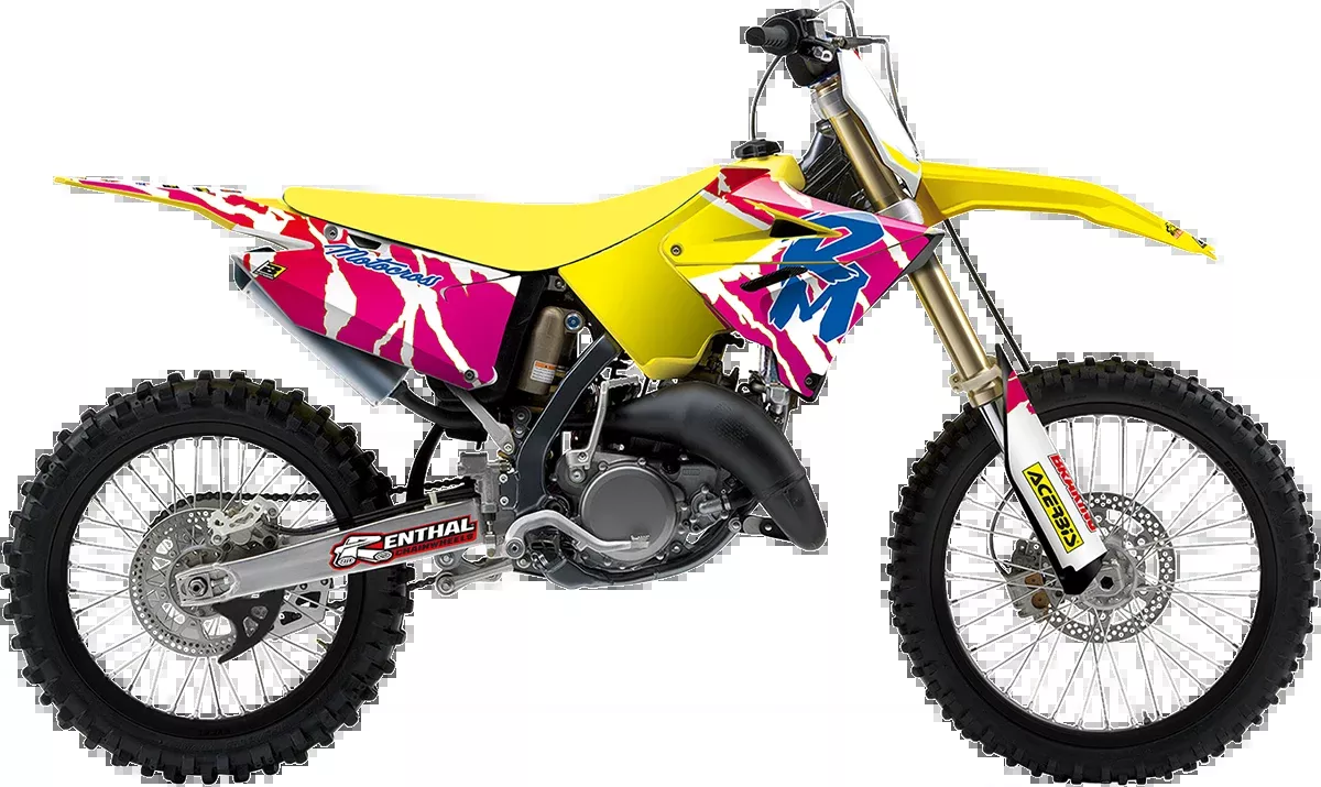 Retro Graphic Kits With Seat Covers For Suzuki RM125/250 (Polisport restyle)