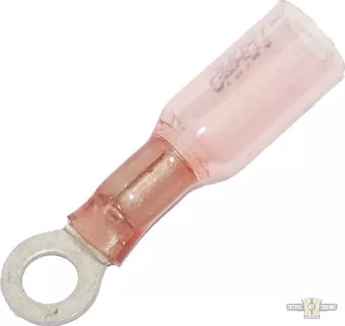 Ring Terminal 0.7-1.2mm Heat Sealable #8 Pink For Harley Davidson