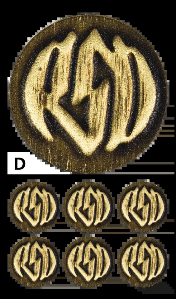 RSD BADGE KIT BRASS LOGO BRASS BADGE W/ L For Harley-Davidson
