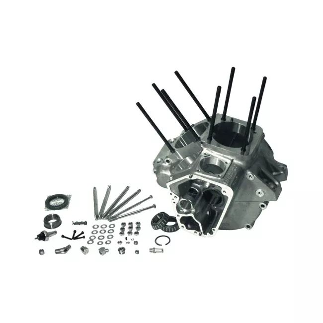 S&S, 84-91 Crankcase Assembly, Standard Bore. Natural For Harley Davidson