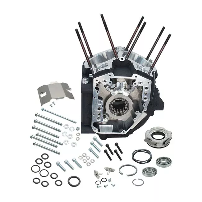 S&S, 99-06 Crankcase Assembly, Standard 3-3/4" Bore. Black For Harley Davidson