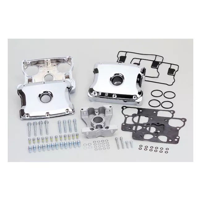 S&S Chrome Die-Cast Rocker Cover Kit for Harley-Davidson