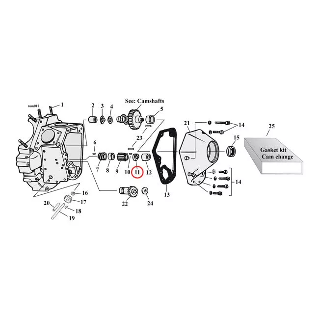 S&S, Nut. Pinion Shaft Gear For Harley Davidson