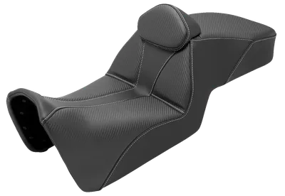 SADDLEMEN Adventure Tour Seat - Low - w/ Backrest - Black - Pan Am '21-'22 821-34-201BR