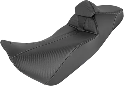 SADDLEMEN Adventure Tour Seat - Standard - Lumbar Backrest - Black - CRF1000 '16-'19 0810-H048BR