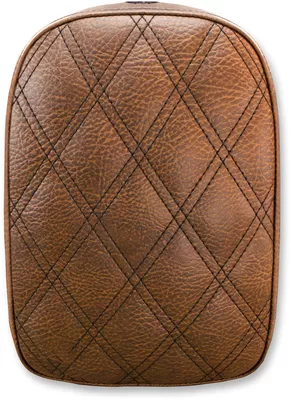SADDLEMEN Detachable Pillion Pad - Lattice Stitched - Brown SA1026