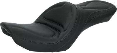 SADDLEMEN Explorer Seat Without Backrest - Stitched - Black - Fits 1996-2003 Harley-Davidson Wide Glide FXDWG - 83G50JS