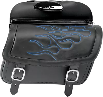 SADDLEMEN Flame Saddlebag - Blue - Large 3501-0773