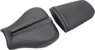 SADDLEMEN Gel Channel* Track Carbon Fiber Sport Seat - Black - GSXR 1000 0810-S023