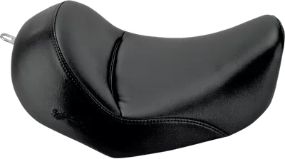 SADDLEMEN Heels Down Solo Seat - Without Backrest - Plain - Black - Dyna 806-04-0021