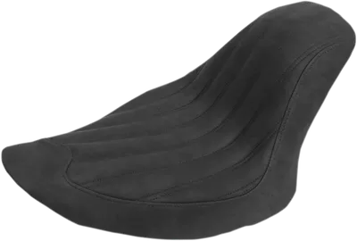 SADDLEMEN Knuckle Solo Seat - Ribbed - Black - FB 806-12-0023