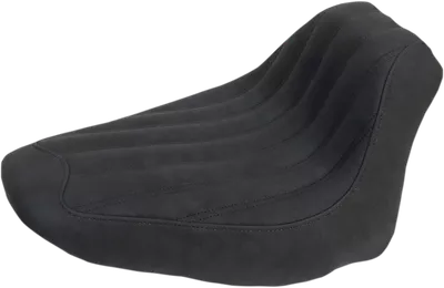 SADDLEMEN Knuckle Solo Seat - Ribbed - Black - FLSTC 806-15-0023
