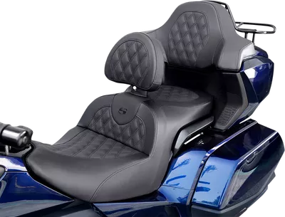 SADDLEMEN Lattice Stitched Tour-Pak Passenger Pad - GL H18-07-TPACK-LS