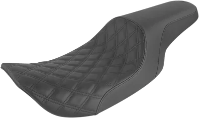 SADDLEMEN Profiler Seat - Front Lattice/Rear Smooth - Black - FLHR/X 897-06-149