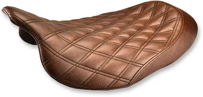 SADDLEMEN Renegade Solo Seat - Lattice Stitched - Brown - '08-'23 FL 808-07B-002BLS