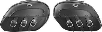 SADDLEMEN Rigid-Mount Universal Drifter Slant Saddlebags 5070P
