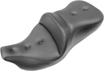 SADDLEMEN Roadsofa* Seat - Pillow Top - without Backrest - Black - '09-'23 FLHTCUTG 808-07B-181T