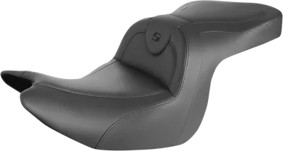 SADDLEMEN RoadSofa* Seat - without Backrest - Black w/ Black Stitching - GL1800 '18-'23 H18-07-187