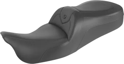 SADDLEMEN RoadSofa* Seat - Without Backrest - Black w/Black Stitching - Trikes 808-07B-187T