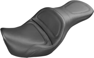 SADDLEMEN Seat - Explorer* - Without Backrest - Stitched - Black - Dyna '06-'17 806-04-0291