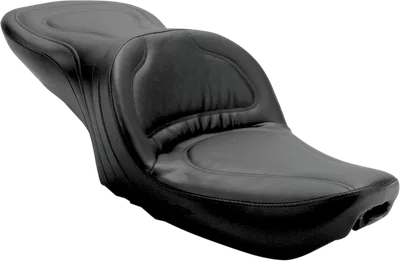 SADDLEMEN Seat - Explorer* - Without Backrest - Stitched - Black - Dyna 8950JS
