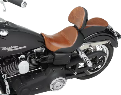 SADDLEMEN Seat - Renegade* Lariat Solo - Smooth - Brown - Dyna 806-04-0041B