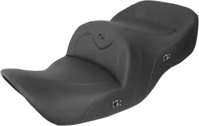 SADDLEMEN Seat - RoadSofa* - without Backrest - Black w/ Black Stitching - Heated - GL1800 '01-'10 H01-07-187HCT