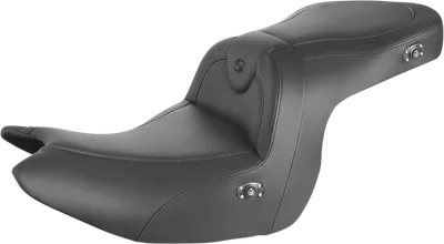 SADDLEMEN Seat - RoadSofa* - without Backrest - Black w/ Black Stitching - Heated - GL1800 '14-'17 H23-20-187HCT