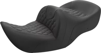 SADDLEMEN Seat - Roadsofa* - Without Backrest - Full Lattice Stitch - Black H01-07-182
