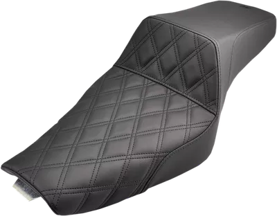 SADDLEMEN Step-Up Seat - Front Lattice Stitch - Black - XL 807-11-172