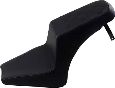 SADDLEMEN Step Up Seat - Front Smooth/Rear Lattice - Black - Scout Bobber I18-33-173