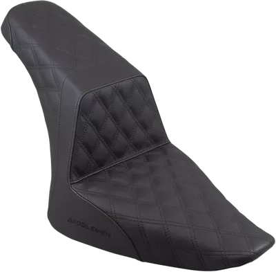 SADDLEMEN Step-Up Seat - Full Lattice Stitch - Black - FLS 812-26-175