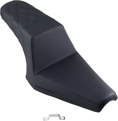SADDLEMEN Step Up Seat - Rear Lattice Stitched - Black Y13-16-173