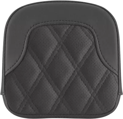 SADDLEMEN Tall Sissy Bar Pad - RoadSofa* - Lattice Stitch - Black - FL '99-'23 040744